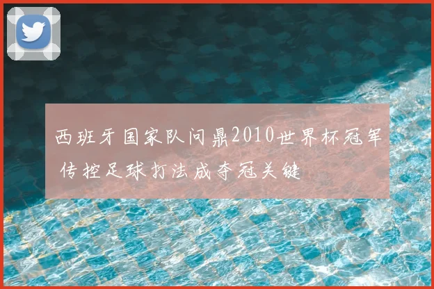 西班牙国家队问鼎2010世界杯冠军 传控足球打法成夺冠关键